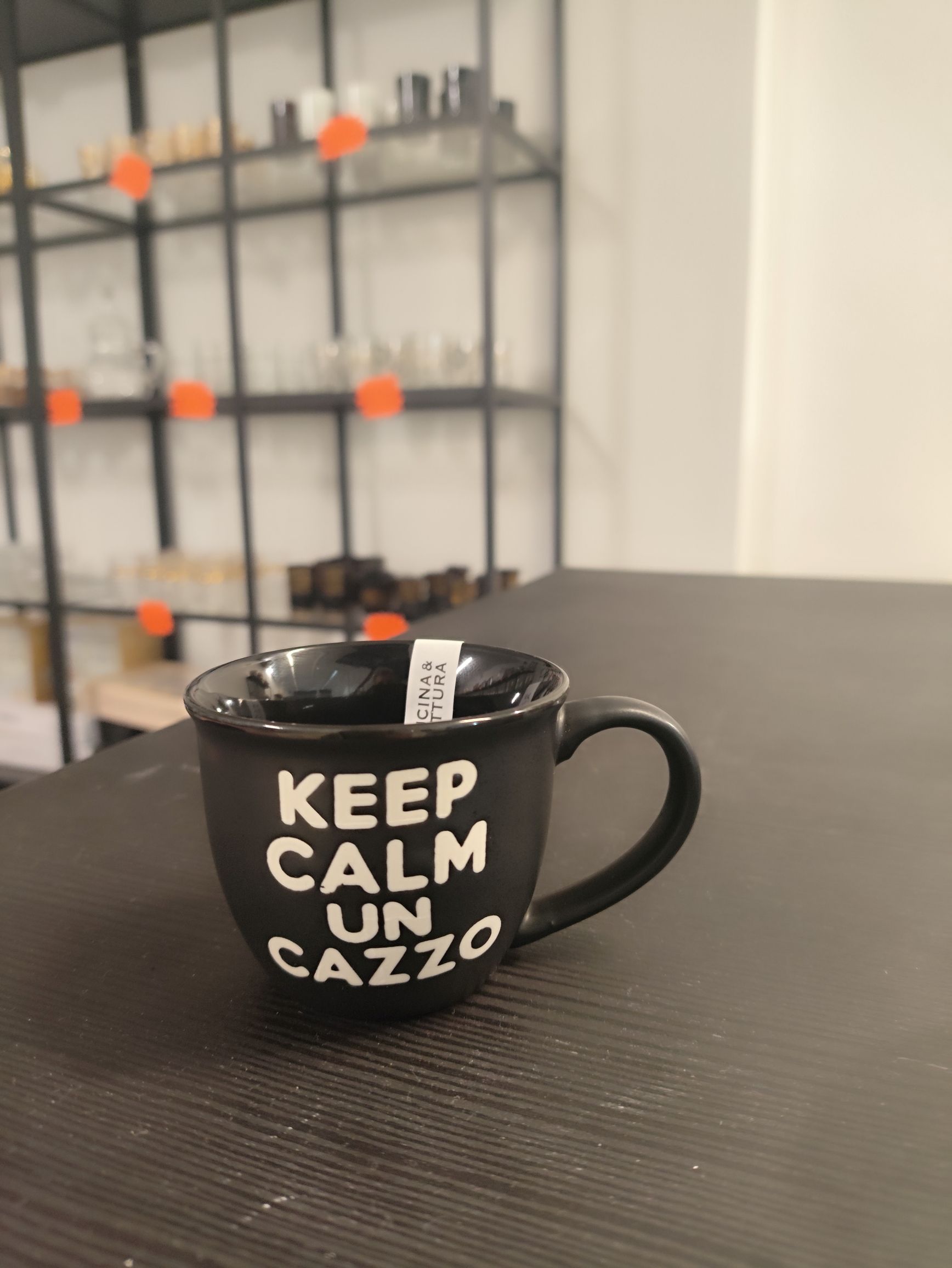 tazzina da caffè keep calm un cazzo nera tazzina da caffè keep calm un cazzo nera