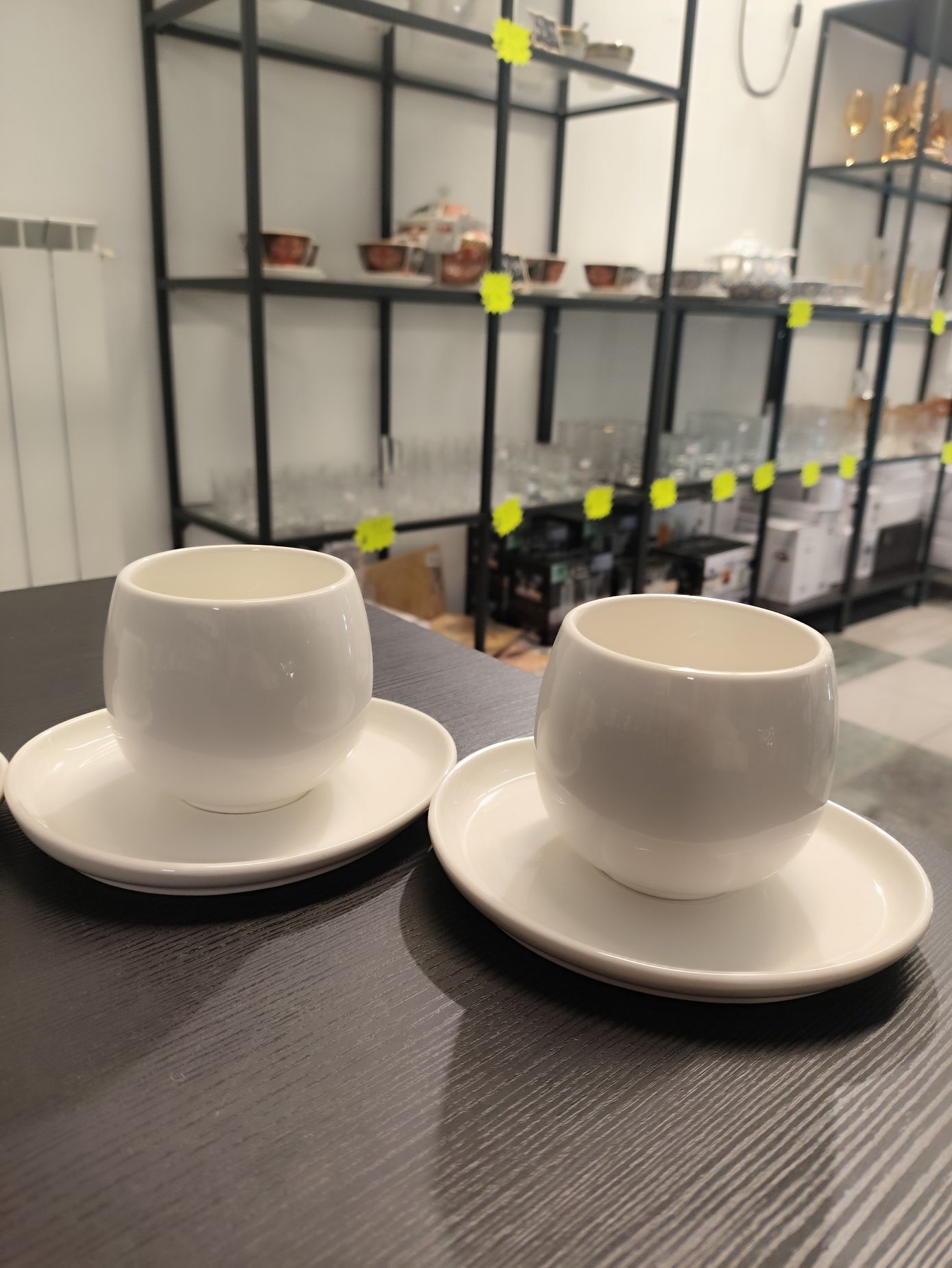 Servizio da cappuccio da 6 bianco moderno