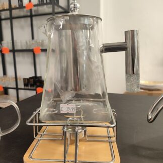 tegliera di vetro con candela
