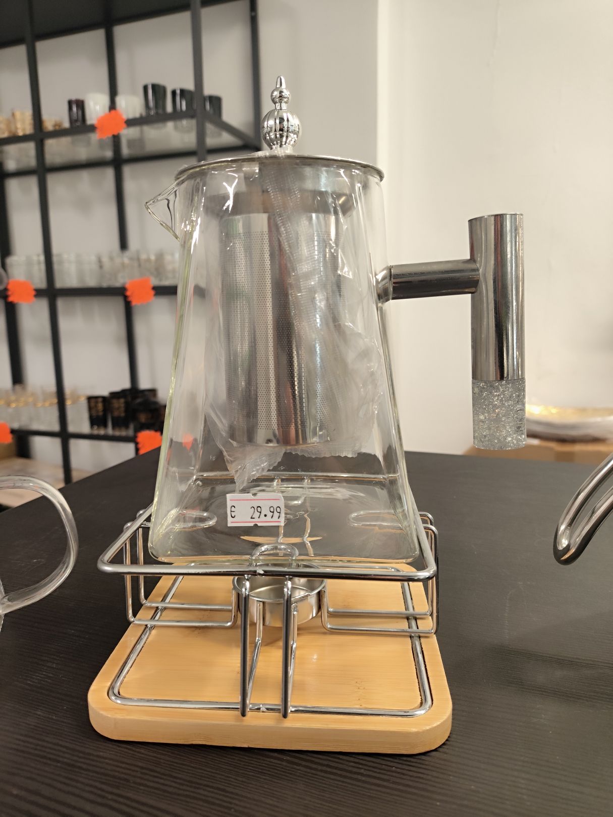 tegliera di vetro con candela tegliera di vetro con candela