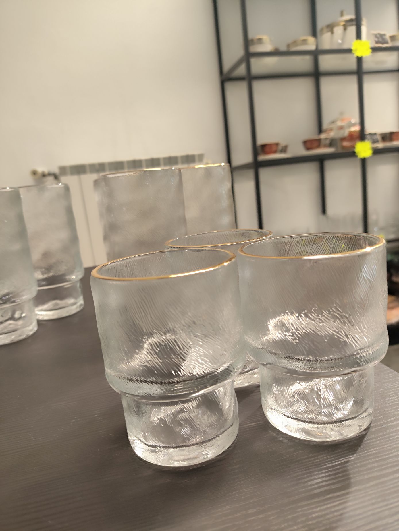 servizio di bicchieri da 6 satinato profilo oro servizio di bicchieri da 6 satinato profilo oro